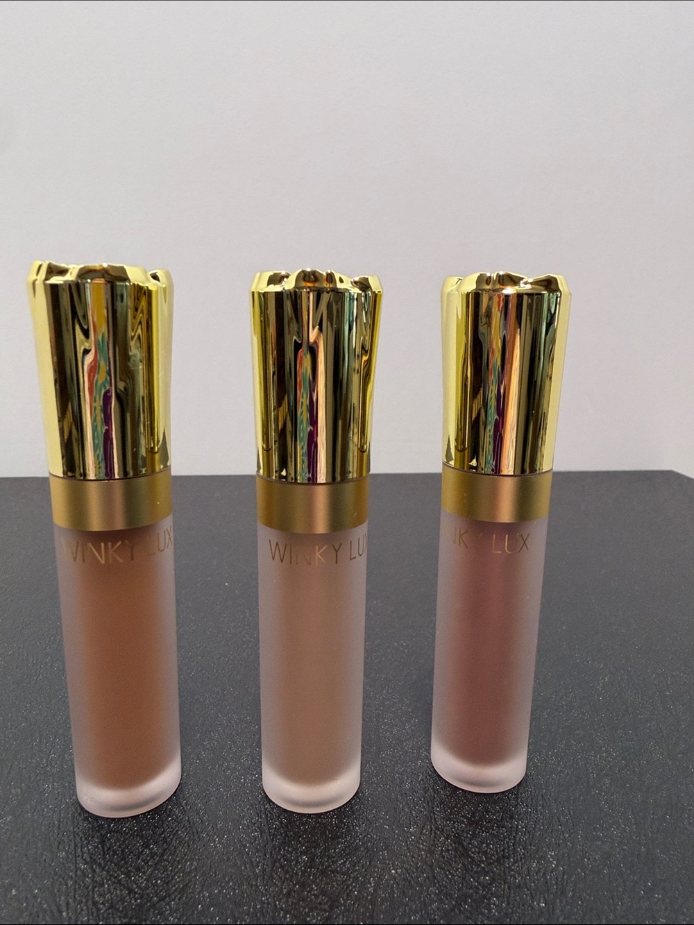 WINKY LUX Nude Eyeshadow Trio - cedar matte, magnolia shimmer, primrose shimmer